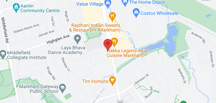 map of #615 -7400 MARKHAM RD